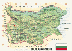 Karte Bulgariens